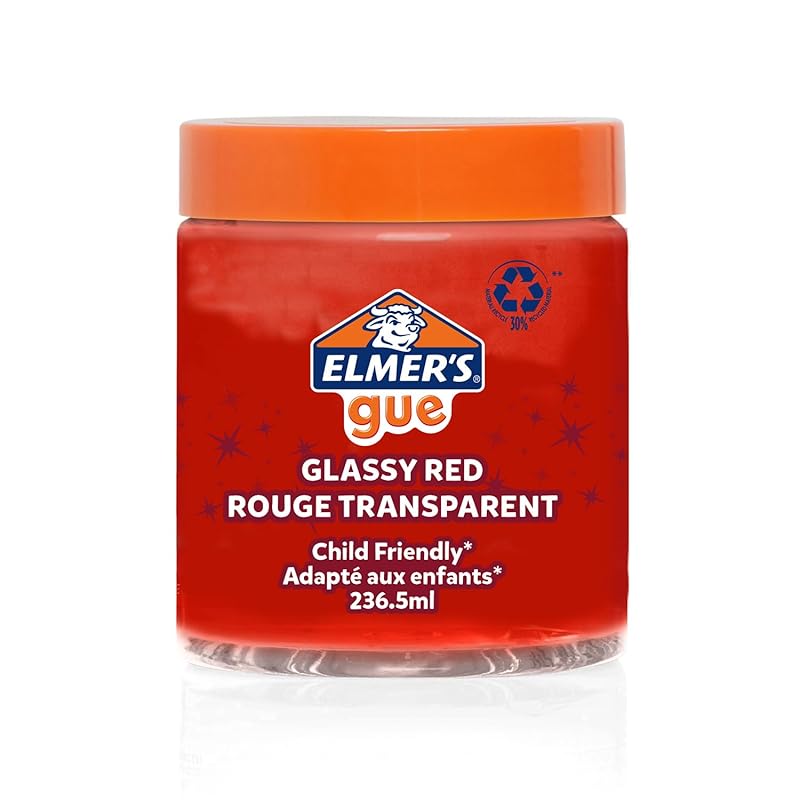 ELMER S Color Goo Red Slime, 236ml, Premade Slime, 2162069