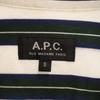 A.P.C. Striped Pattern Long sleeve Cotton shirt S white Men's Used