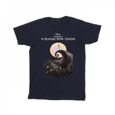 The Nightmare Before Christmas Mens Moon Poster T-Shirt