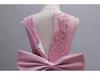 Children's Lace Trim Evening Dress - Princess Runway Model