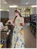 Ink Wash Painting Vest Dress - Retro Artistic Style for 2026 Spring/Summer Collection