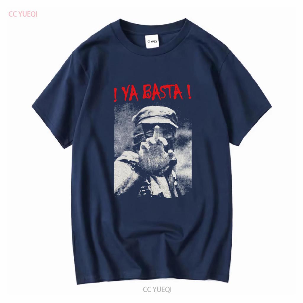 Nové Vzácné Ya Basta Subcomandante Marcos EZLN Emiliano Zapata Retro Tričko Vintage Styl dlouhý nebo krátký rukáv vintage Vyprané