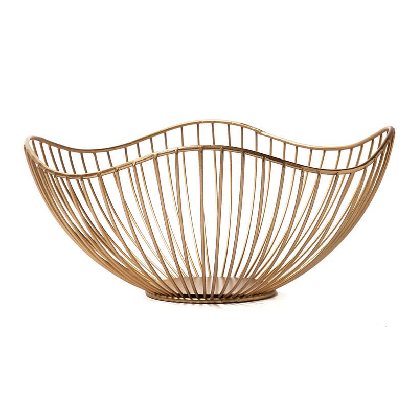 Modern Minimalist Metal Petal Fruit & Snack Basket