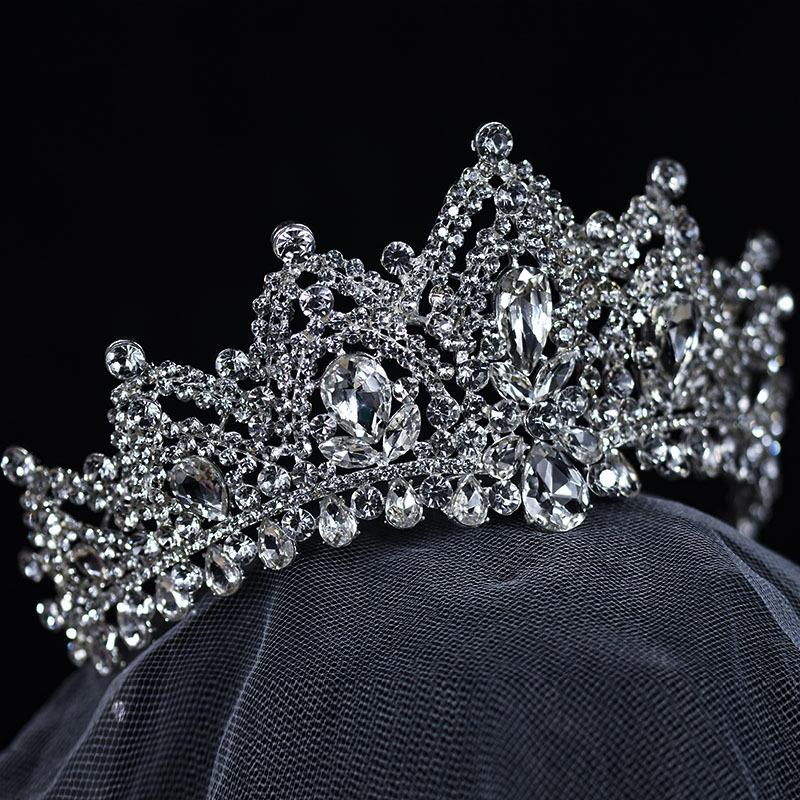 Main Wedding Dress Bride Crown Headdress New Princess Style Wedding Luxury Adult Ceremony Female Birthday Crown