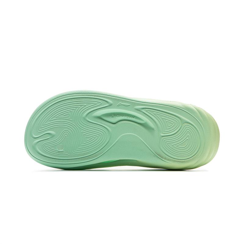 New LiNing SOFT SLIPPER Slip Resistant Odor Resistant Cushioning Slide Slippers Unisex Yellow Green AGAV009-2