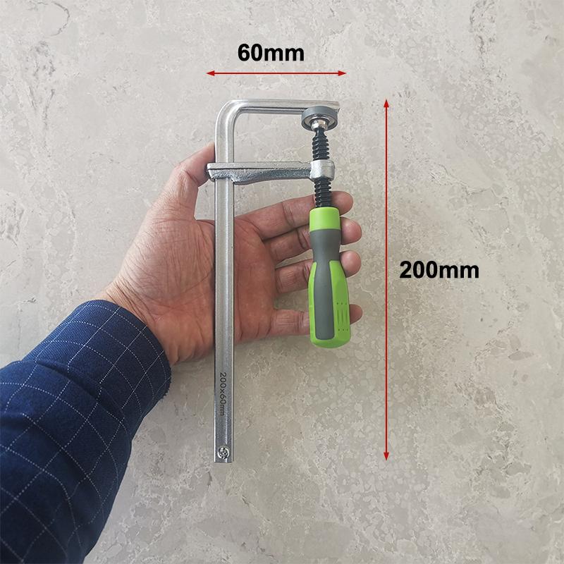 Carbon Steel Adjust Screw Handle Track Rail Clamp Woodworking Guide Rail Clamp T-Track Clamps Dovetail Clamps Woodworking Tools