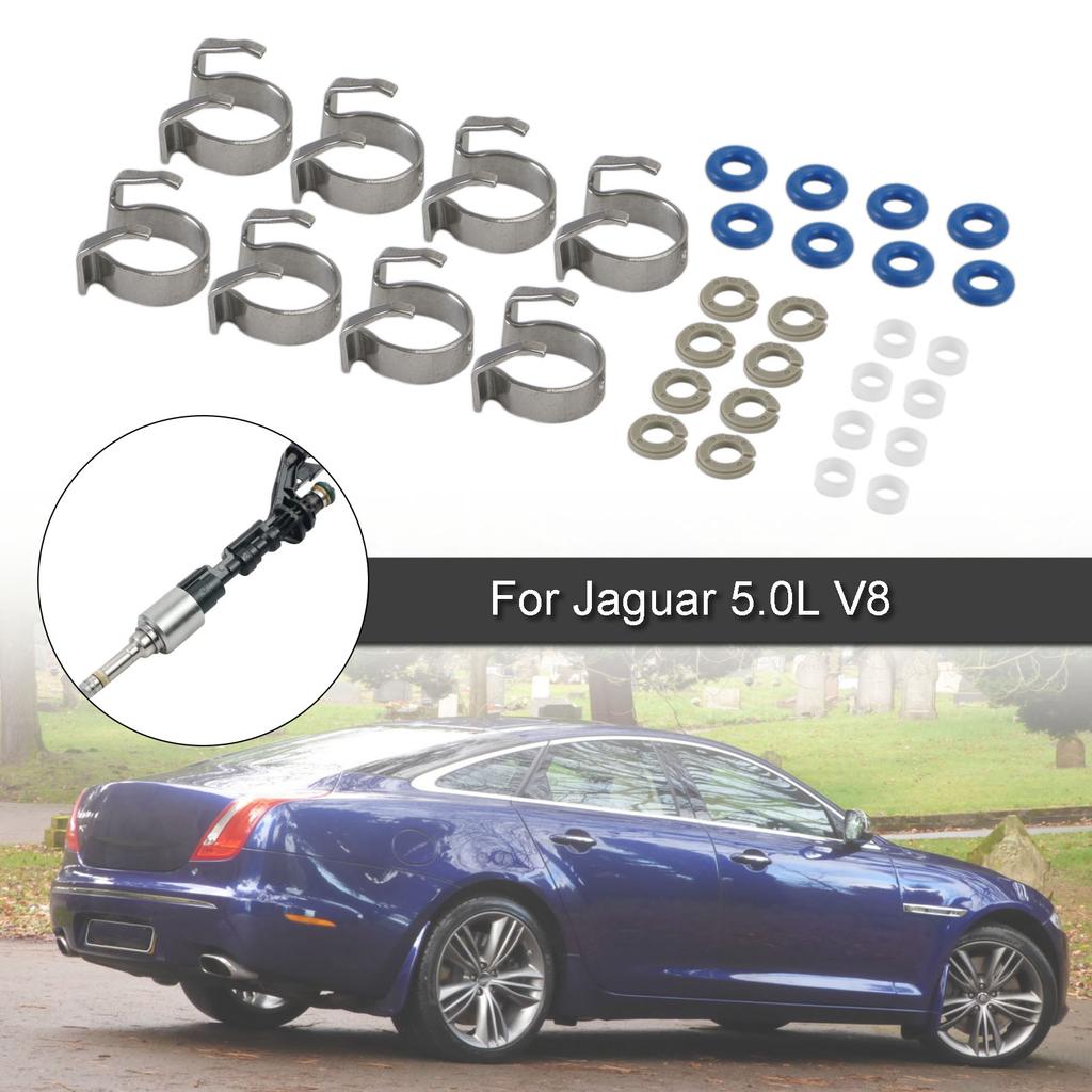 8PCS Fuel Injectors Repair Seal Kit 0261500105 Fit Range Rover Fit Jaguar 5.0L