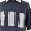 Christian Dior SPORTS Collared Knit Sweater Top Golf/Sport Style/Men's Size M/Navy/(USED)