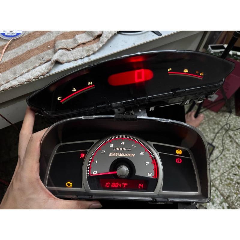 Accessories: Modified With Civic Siming Instrument Paper To Create An Unlimited MUGEN Instrument Panel With Red Backlight