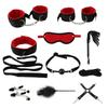 BDSM Bondage Restraint Set Sex Pouta Whip Anální korálky Anální kolík Anální kolík Bullet Vibrator Sexuální hračky pro ženy Dospělý S&M Fetish