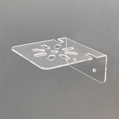 Clear Acrylic Wall Mount Floating Shelf No Drill Adhensive Mini Security Camera Monitor Small Items Storage Support Holder Stand