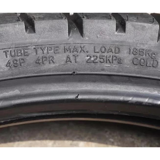 Anvelope pentru motociclete off-road, față 80/100-19, spate 120/90-16, anvelope interioare și exterioare cu profil mare tip „carapace de broască”