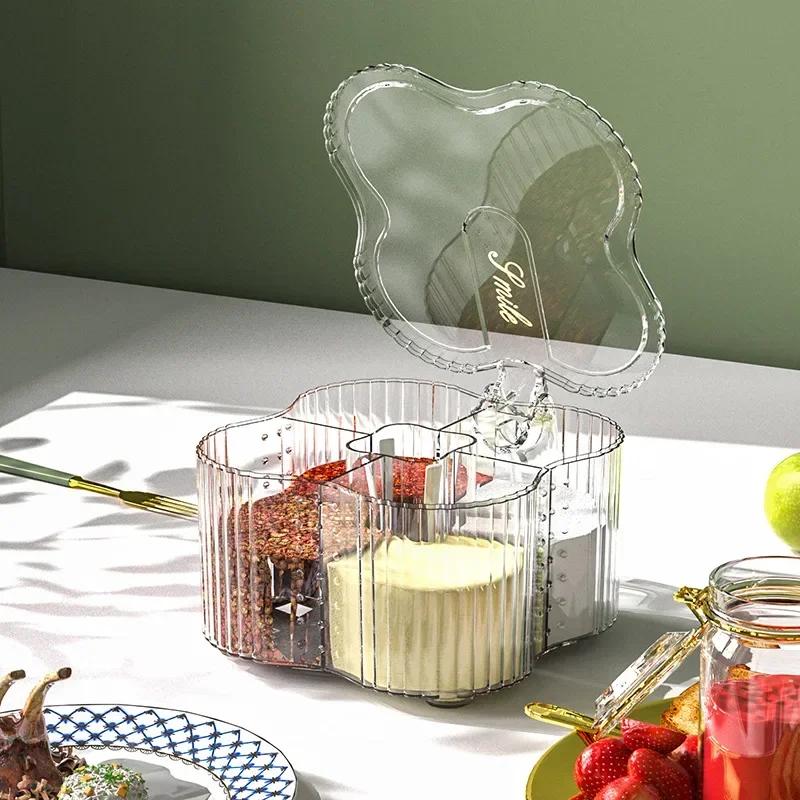 

1 шт. коробка для приправы для кухни, домашний декор, набор для соли, бутылка для приправы, банка с несколькими сетками, влагостойкая коробка для приправ