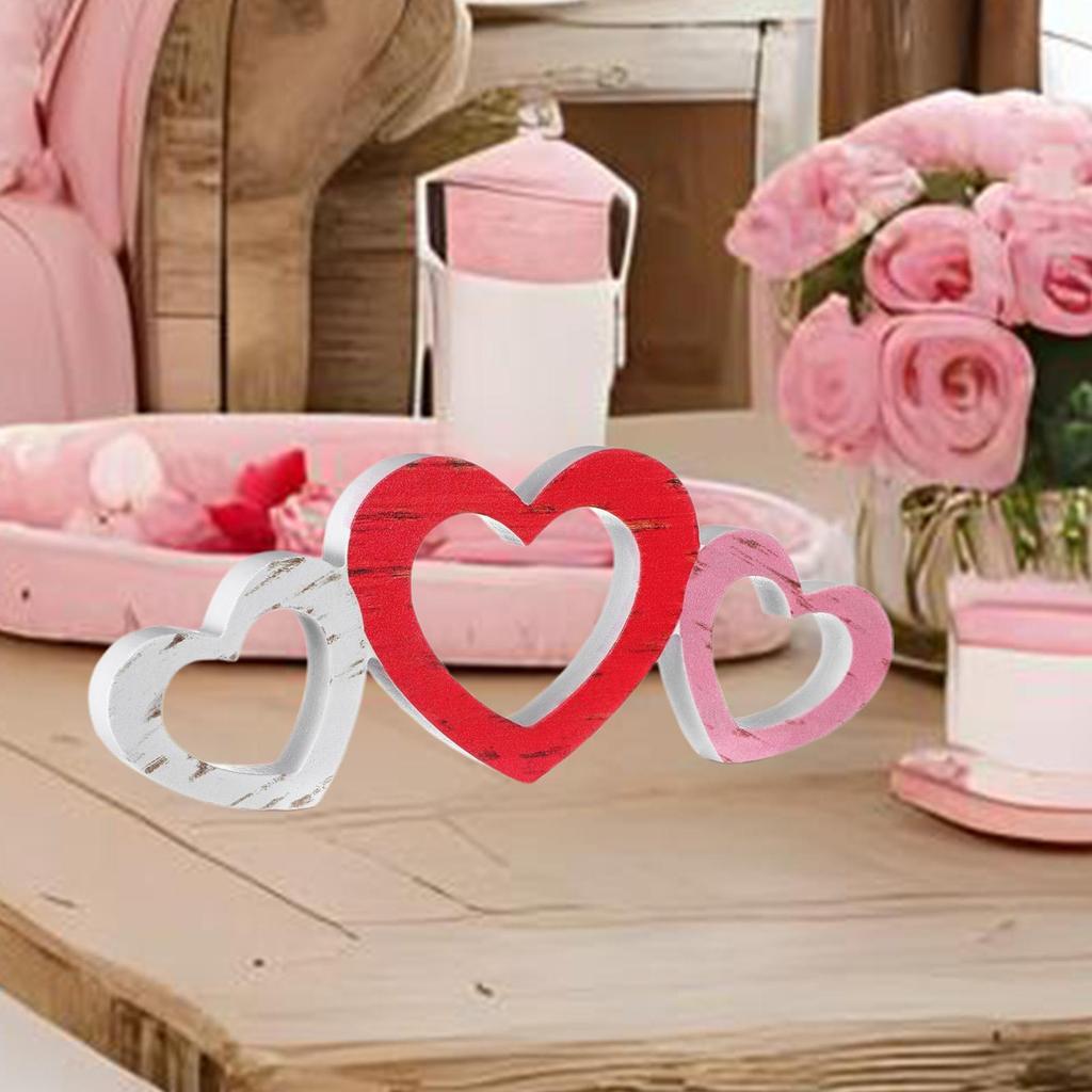 Heart Shape Table Decor Collectibles Craft Party Favors Housewarming Gift Unique Desk Ornament for Bedroom Anniversary Shelf