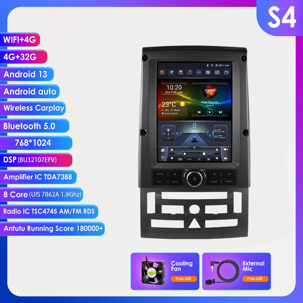 Car Radio 9.7inch Intelligent Screen for Peugeot 407 2004 - 2011 Wireless Carplay 2din Multimedia Video Player GPS Stereo DSP