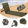 Beach Chair Lounge Mat with Back Support And Carrying Bag for Travel Relaxation
