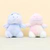 Soft Plush Dinosaur Keychain Cartoon Dinosaur Bag Pendant In Pink Blue Green