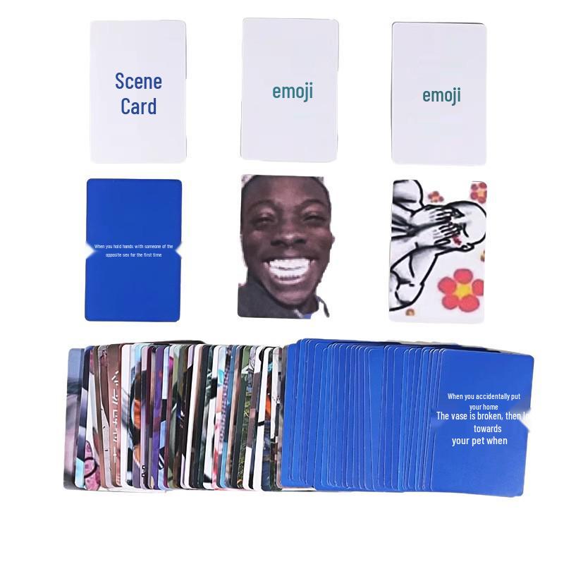 3 Sets of Emoji Playing Cards: Card Game & Battle Table Game with 0.01 Free Shipping