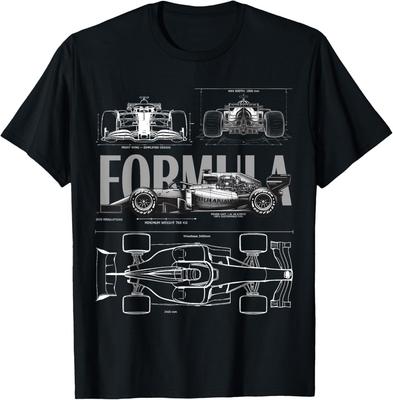Racing 2026 Car Silhouette Blueprint Racing Car 2026 Size Unisex T-Shirt