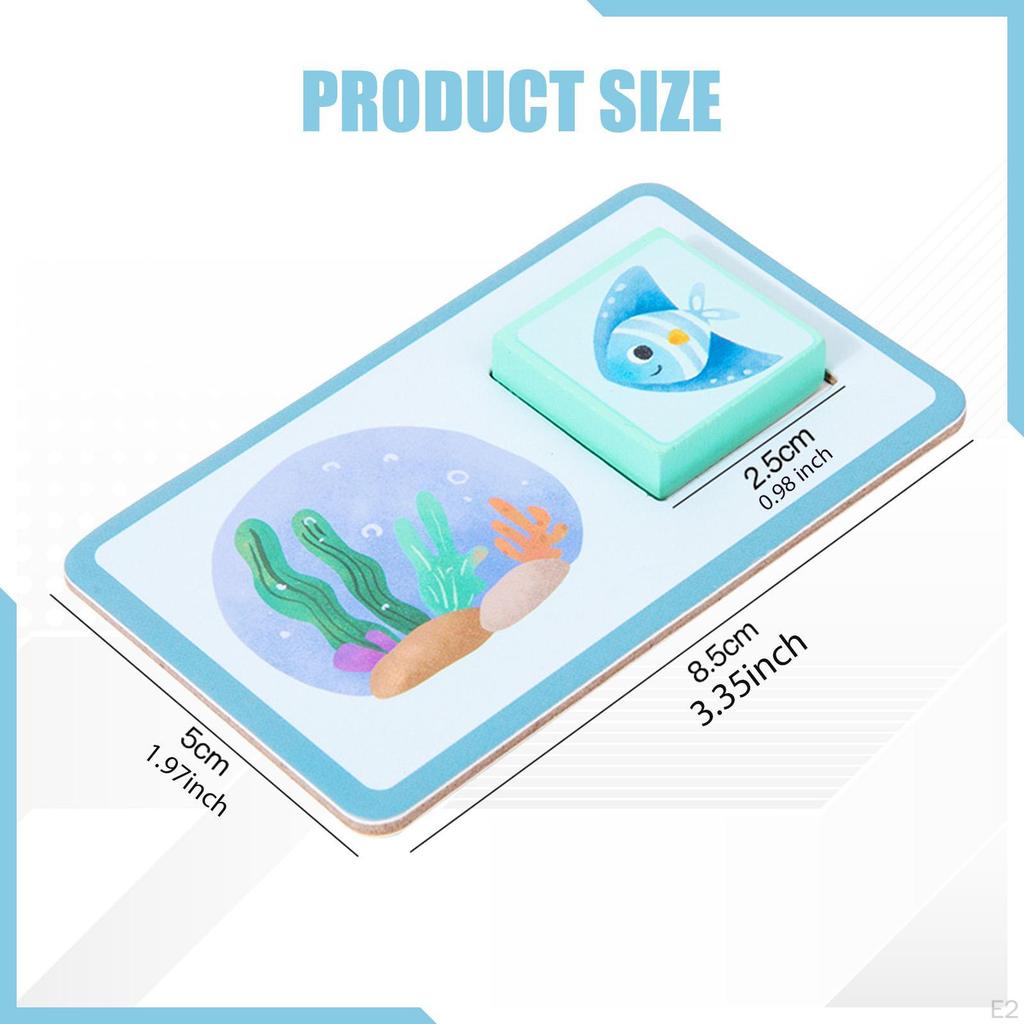 Wooden Puzzles for Kids Learning Toy Playroom Unique Preschool Fine Motor Skill Enhances Hand Eye