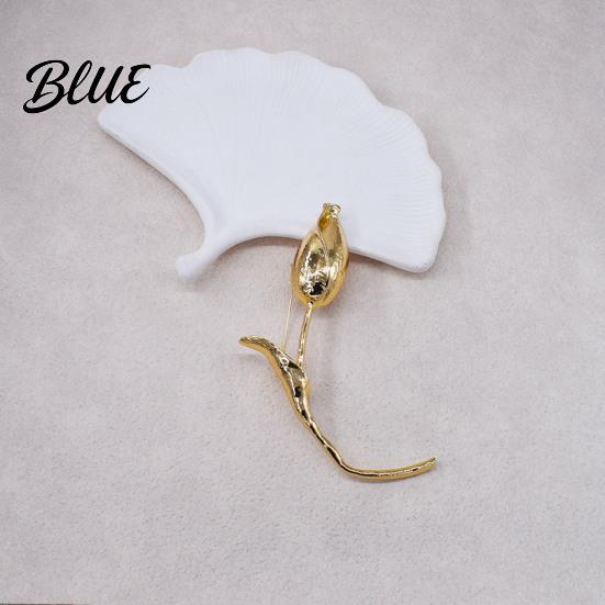 Handbag Charm Brooch Tulip Flower Metal Alloy Versatile Jacket Dress