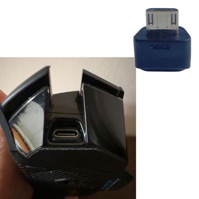 Originale Micro-USB-zu-Typ-C-Konverter für G502 Wireless Mouse Schneller Austauschmaterial Für Erwachsene