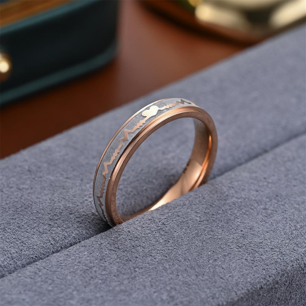 1 Pièce Bague Tendance, Simple et Exagérée en Acier Titane