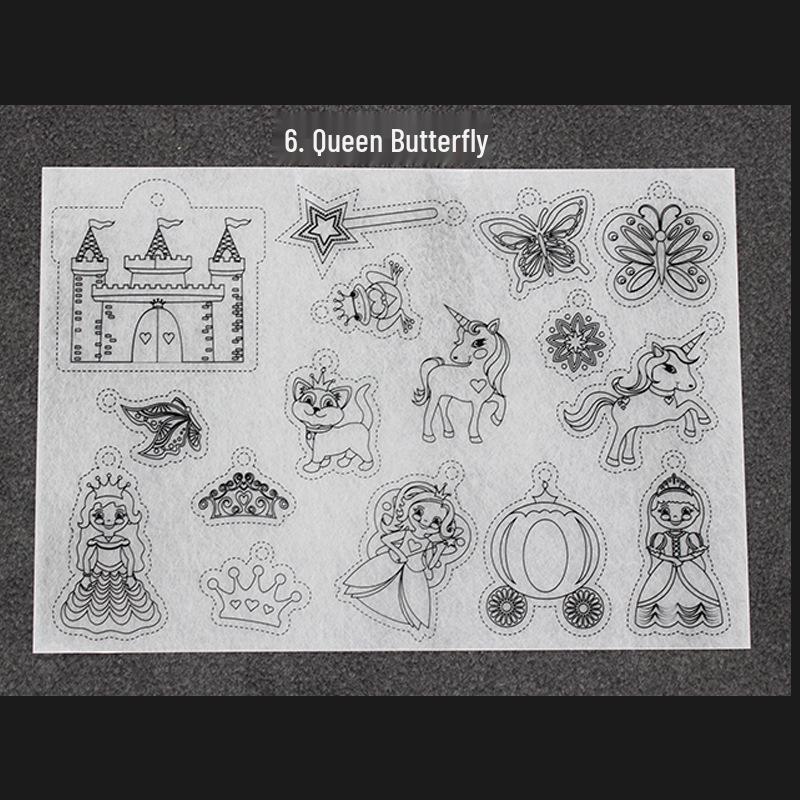 Polished Translucent DIY Coloring Shrink Plastic Sheets Craft Supplies