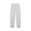 Li-Ning Solid Color Mid Waist Drawstring Comfortable Breathable Fleece Cuffed Knitted Sports Pants Men Bottoms Gray AKLSC99-2