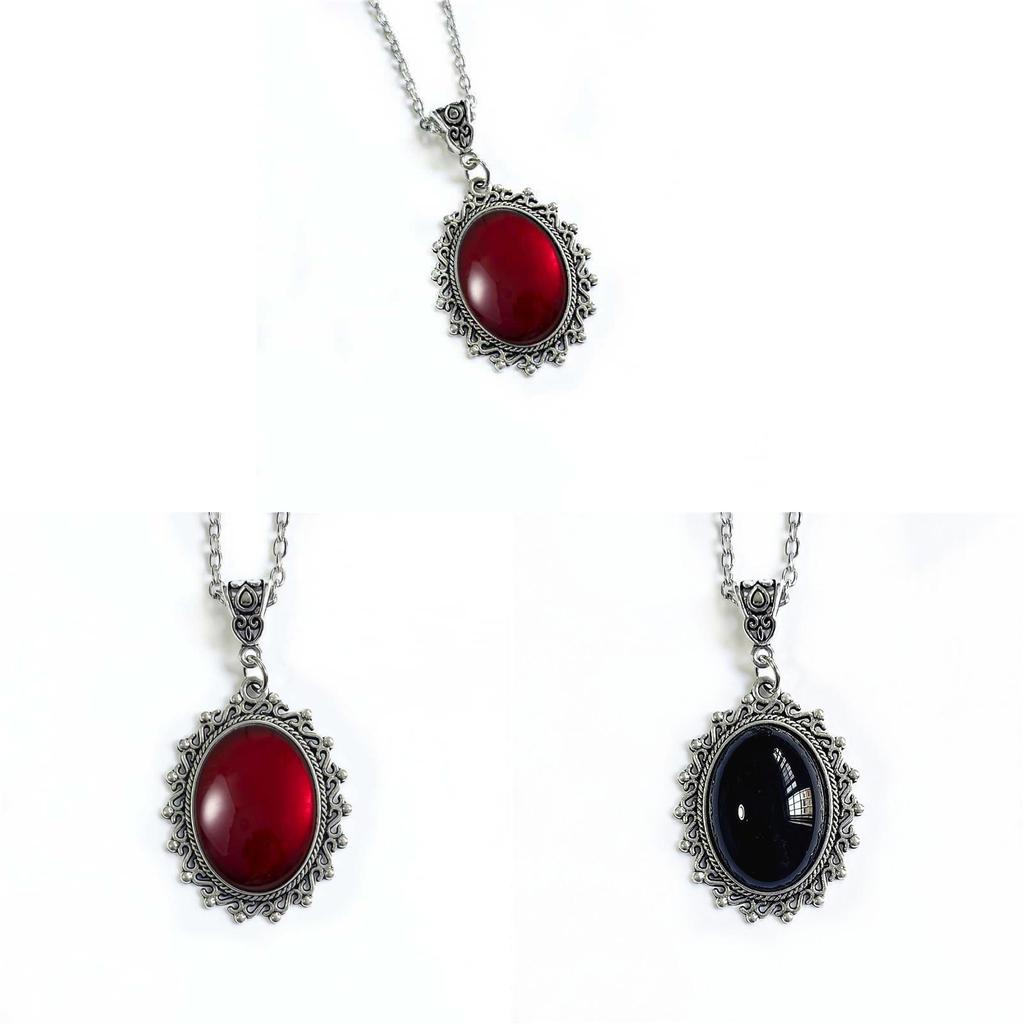 Collana Pendente Gotica Nera Per Donna Con Catena a Croce in Lega Accessorio Gioiello
