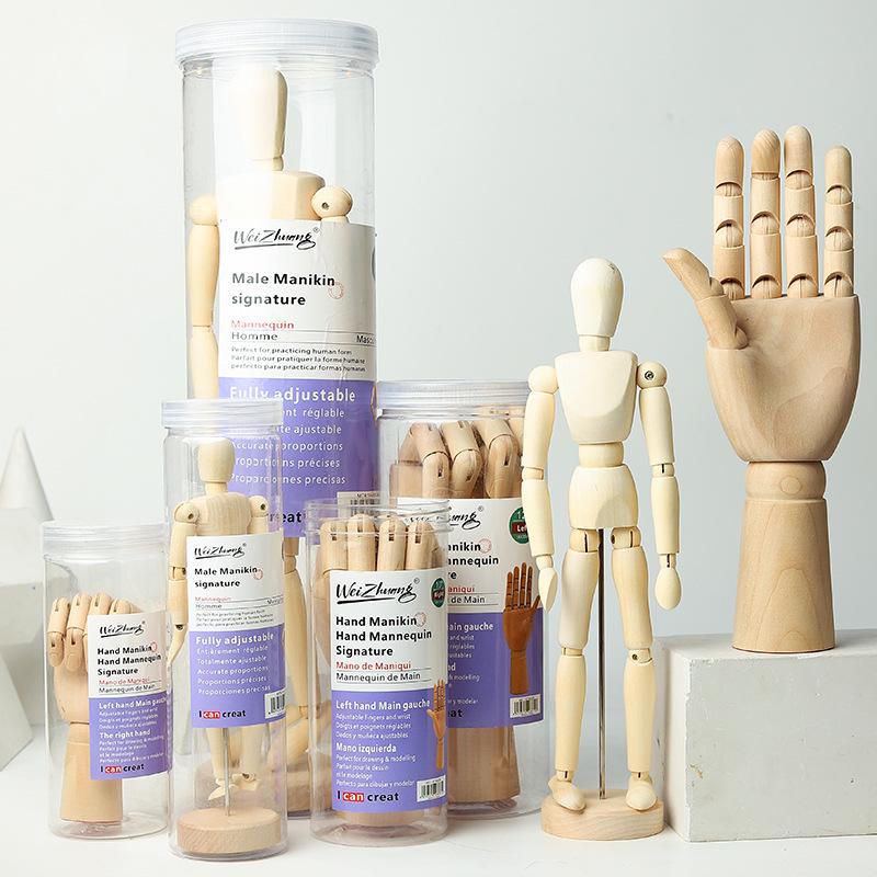 12-Inch Flexible Wooden Mannequin Model for Art Drawing