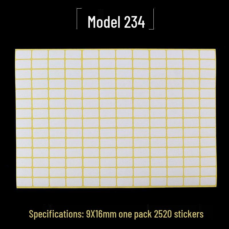 A5 Self-Adhesive Blank Label Stickers for Printing and Handwriting - White Name and Number Stickers