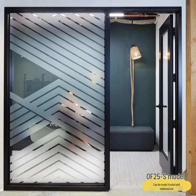 Transparent Office Static Cling Glass Film – Anti-Collision, Creative Partition, Opaque Decorative Sticker Custom Size