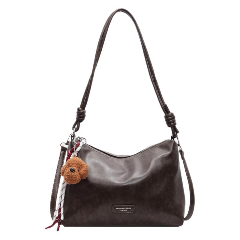 Retro Matte Small Bag Women 2025 New Casual Versatile Messenger Bag Commuter Shoulder Bucket Bag