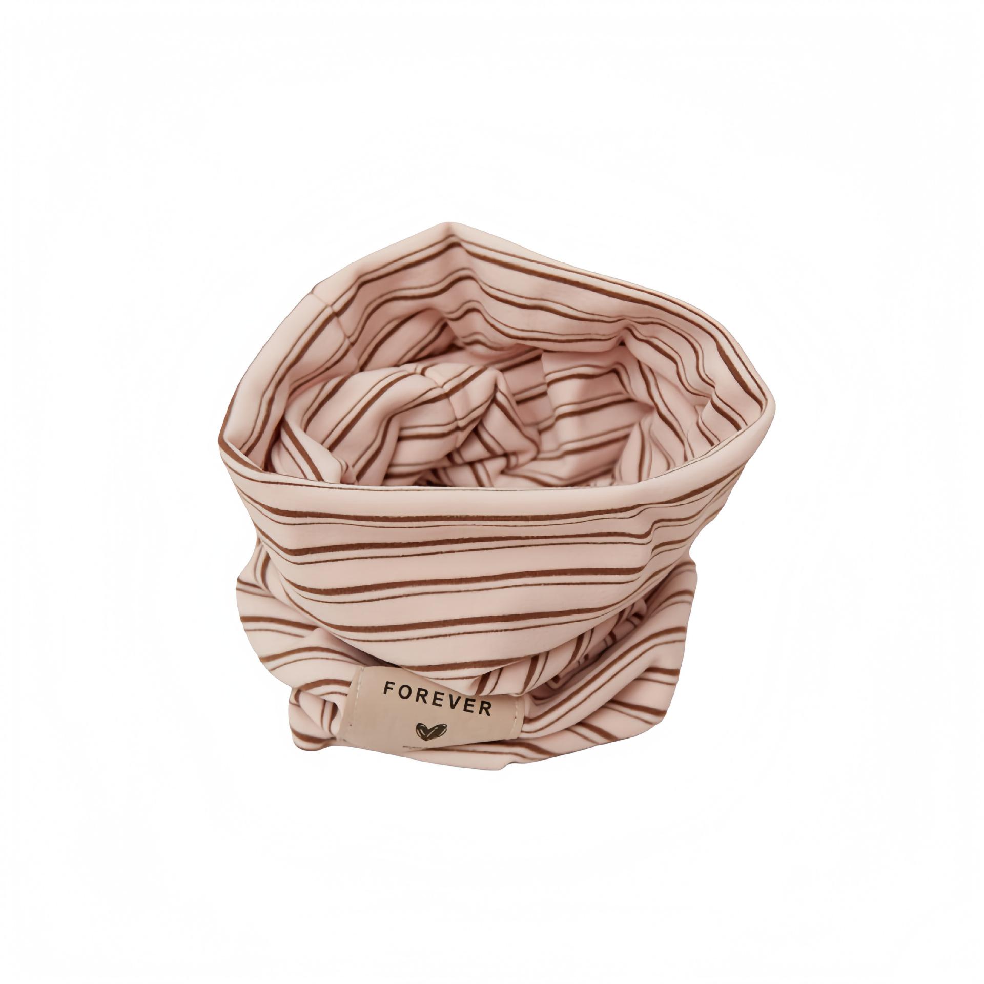 

Unisex Striped Fleece Neck Warmer: Winter-Ready, Windproof Scarf for Cycling