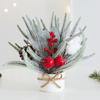 Small Tabletop Xmas Decoration For Home/Office Bedroom Rustic Elegance Natural Beauty For Festive Office Desk Ornament