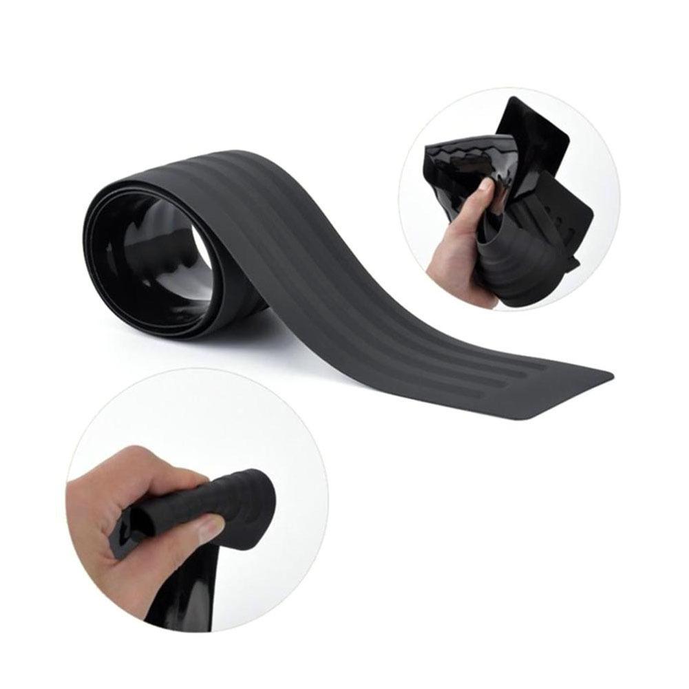 Protetor de Soleira da Porta do Porta-malas do Carro, Tira de Borracha Protetora contra Arranhões no Para-choque Traseiro, Acessórios Automotivos Universais para SUV Sedan Hatchback