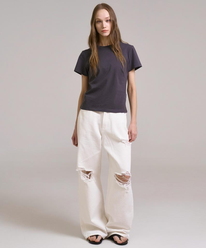 SSIN AND LEE Dart T-Shirt Charcoal