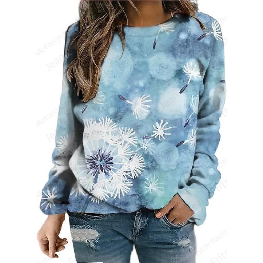 Women Fashion Crewneck Oversized Hoodies Women Sweats Streetwear Coat Clothes Female Sweatshirt