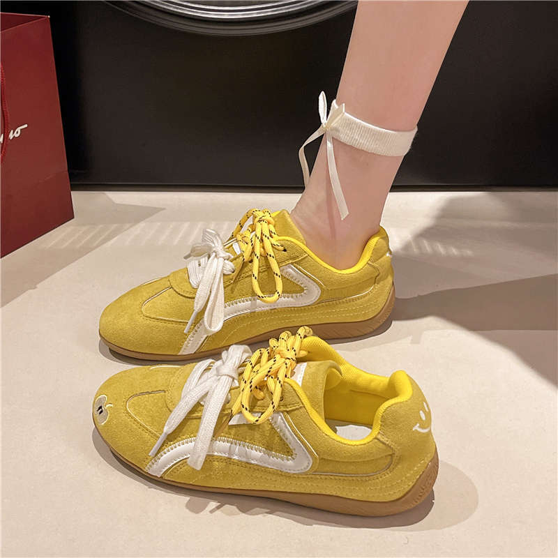 Casual moral training shoes women's ins new autumn ugly cute big head shoes bread shoes versatile board shoes women