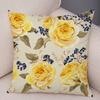 Nordicstyle Roses and Birds Cushion Cover Double Print Decor Plant Pillow Case Soft Plush Pillowcase for Sofa Home Children Room