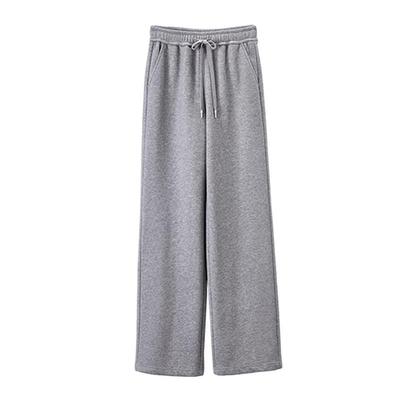Xiangying Damen Plüschgefütterte Gerade Hosen