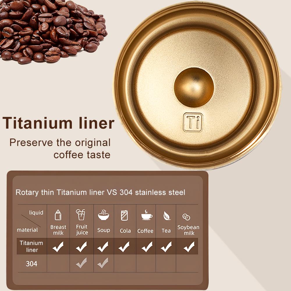 500ML Titanium Coffee Mug Smart Thermos Bottle Striped Water Cups Vacuum Flask Tumbler Portable Travel Mug With Rope Girl's Gift