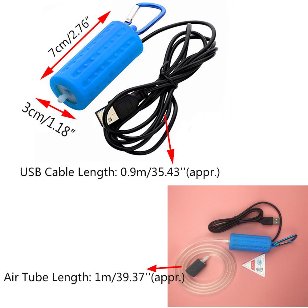Efficient Aerator Mini Aquatic Animals Supplies USB Aquarium Oxygen Pump Air Pump Fish Tank