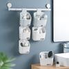 Wall-Mounted Interlocking Storage Basket for Bathroom, Kitchen, and Dormitory