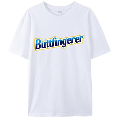 Buttfingerer Nüsse Riegel Lustiges T-Shirt Street Grafik T-Shirt Reine Baumwolle Hohe Qualität Y2k