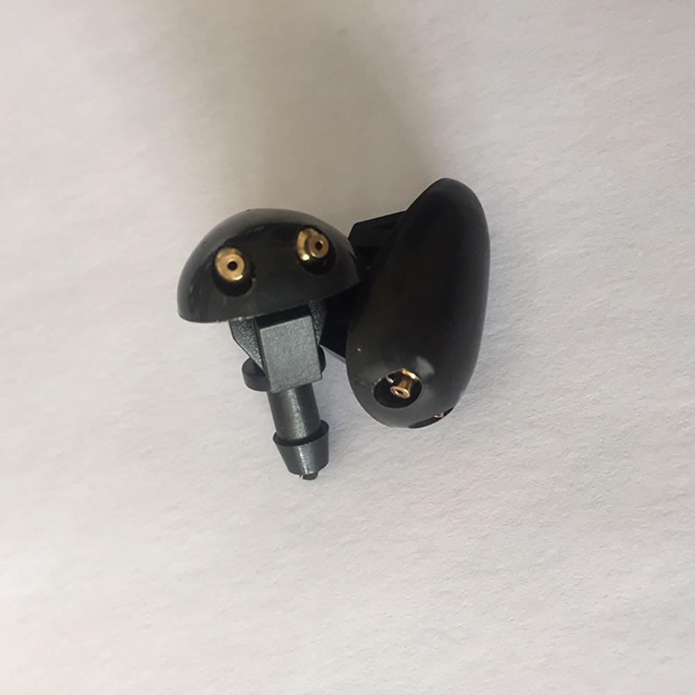 2Pcs Plastic Car Auto Window Windshield Washer Sprayer Nozzle Black Universal Replacement Sprinkler Nozzle Car Accessories