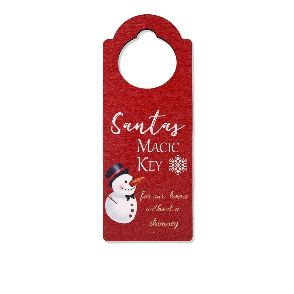 

Snowman Christmas Doorknob Hanger Stocking Christmas Pendant Cute Christmas Decorations New Year C