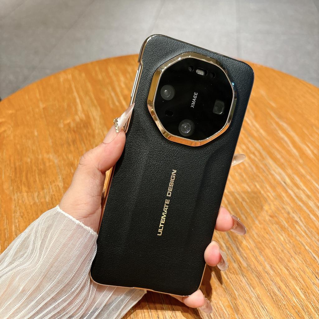 Applicable To Huawei Mate80rs Extraordinary Master Mobile Phone Case Mate70pro Plain Leather Anti-fingerprint Pura90 Leather Case