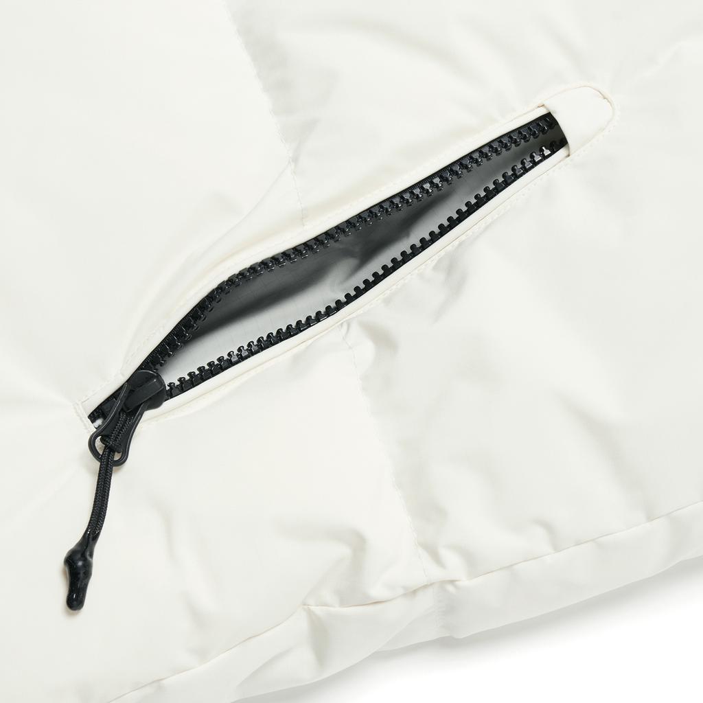 Li Ning Hot Pot Down Jacket Series Letter Color Block Zipper Stand Collar Comfortable Breathable Loose Down Jacket Unisex Outerwear AYMT293-3